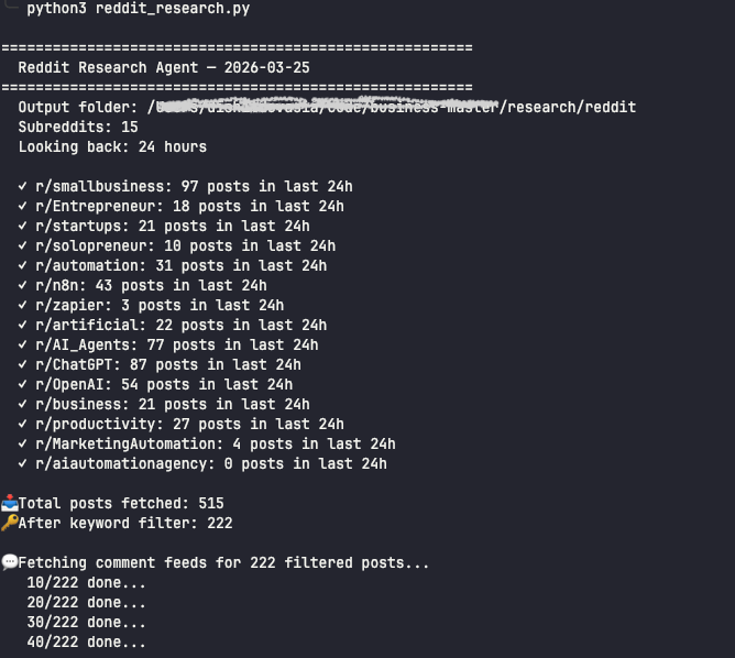 Reddit research split into insights and opportunities